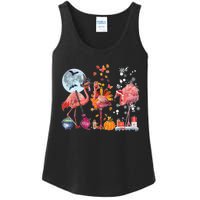 Flamingo Happy HalloThanksmas Funny Halloween Thanksgiving Christmas Ladies Essential Tank