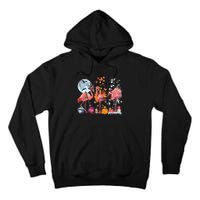 Flamingo Happy HalloThanksmas Funny Halloween Thanksgiving Christmas Tall Hoodie