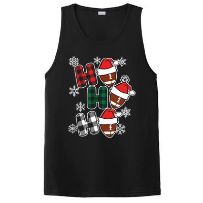 Funny Ho Ho Ho Footballer American Football Christmas Great Gift PosiCharge Competitor Tank