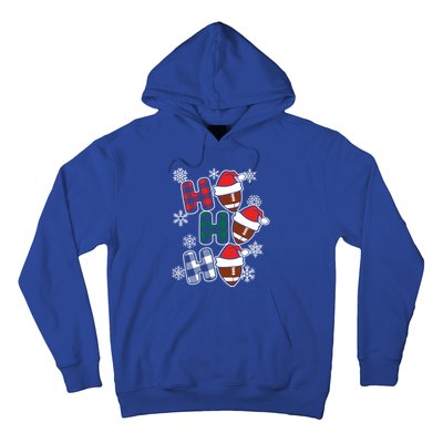 Funny Ho Ho Ho Footballer American Football Christmas Great Gift Hoodie