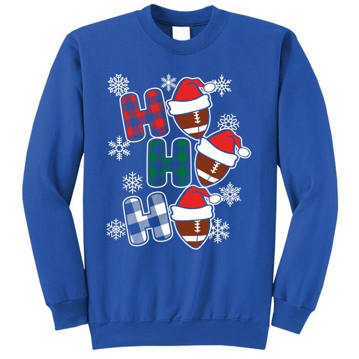 Funny Ho Ho Ho Footballer American Football Christmas Great Gift Sweatshirt