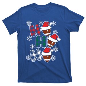 Funny Ho Ho Ho Footballer American Football Christmas Great Gift T-Shirt