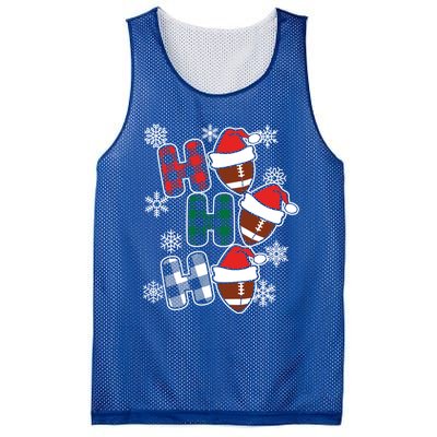 Funny Ho Ho Ho Footballer American Football Christmas Great Gift Mesh Reversible Basketball Jersey Tank