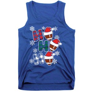 Funny Ho Ho Ho Footballer American Football Christmas Great Gift Tank Top