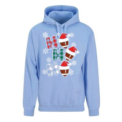 Funny Ho Ho Ho Footballer American Football Christmas Great Gift Unisex Surf Hoodie