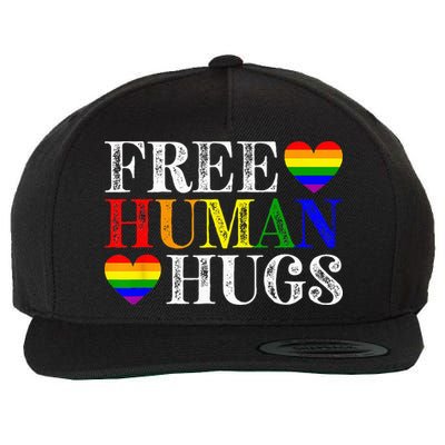 Free Human Hugs LGBT Pride Month Wool Snapback Cap