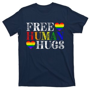 Free Human Hugs LGBT Pride Month T-Shirt