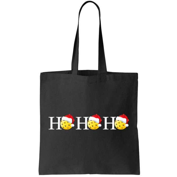 Funny Ho Ho Ho Christmas Pickleball Santa  Tote Bag