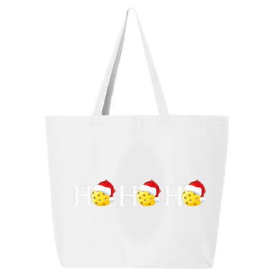 Funny Ho Ho Ho Christmas Pickleball Santa  25L Jumbo Tote