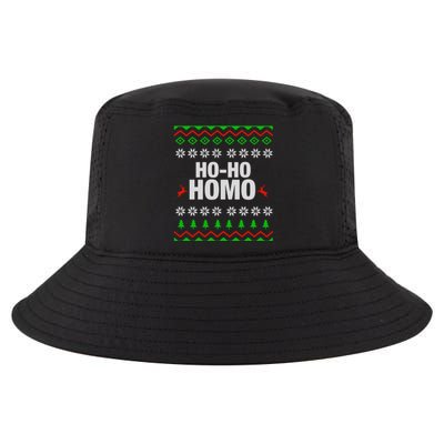 Funny Ho Ho Homo Gay Lgbt Ugly Christmas Gift Cool Comfort Performance Bucket Hat