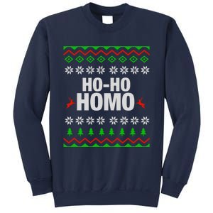 Funny Ho Ho Homo Gay Lgbt Ugly Christmas Gift Sweatshirt