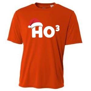 Funny Ho Ho Ho Ho3 Cubed Santa Christmas Math Teacher Xmas Meaningful Gift Cooling Performance Crew T-Shirt