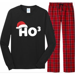 Funny Ho Ho Ho Ho3 Cubed Santa Christmas Math Teacher Xmas Meaningful Gift Long Sleeve Pajama Set