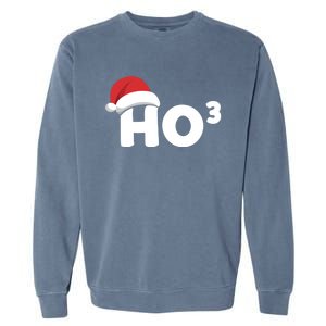 Funny Ho Ho Ho Ho3 Cubed Santa Christmas Math Teacher Xmas Meaningful Gift Garment-Dyed Sweatshirt