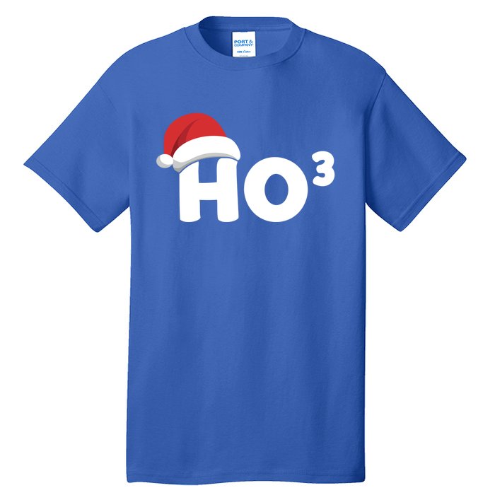 Funny Ho Ho Ho Ho3 Cubed Santa Christmas Math Teacher Xmas Meaningful Gift Tall T-Shirt