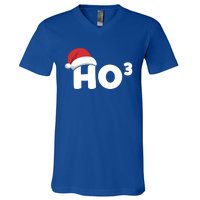 Funny Ho Ho Ho Ho3 Cubed Santa Christmas Math Teacher Xmas Meaningful Gift V-Neck T-Shirt