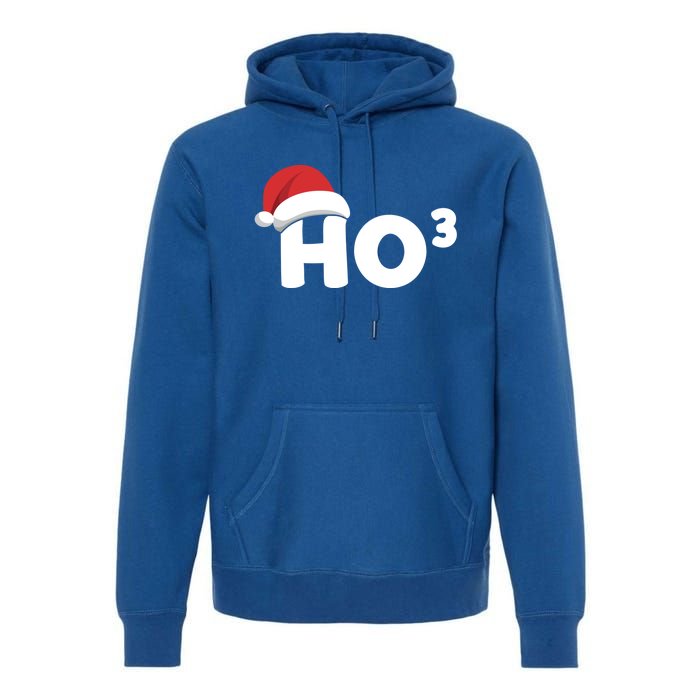 Funny Ho Ho Ho Ho3 Cubed Santa Christmas Math Teacher Xmas Meaningful Gift Premium Hoodie