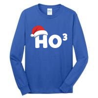 Funny Ho Ho Ho Ho3 Cubed Santa Christmas Math Teacher Xmas Meaningful Gift Tall Long Sleeve T-Shirt