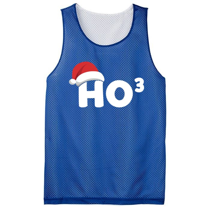 Funny Ho Ho Ho Ho3 Cubed Santa Christmas Math Teacher Xmas Meaningful Gift Mesh Reversible Basketball Jersey Tank