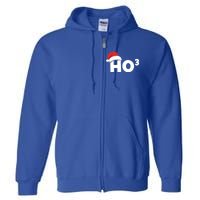 Funny Ho Ho Ho Ho3 Cubed Santa Christmas Math Teacher Xmas Meaningful Gift Full Zip Hoodie