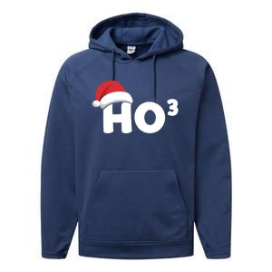 Funny Ho Ho Ho Ho3 Cubed Santa Christmas Math Teacher Xmas Meaningful Gift Performance Fleece Hoodie