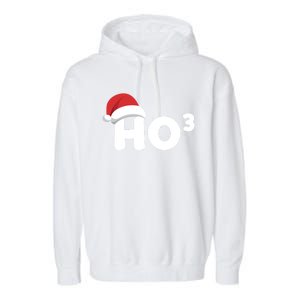 Funny Ho Ho Ho Ho3 Cubed Santa Christmas Math Teacher Xmas Meaningful Gift Garment-Dyed Fleece Hoodie