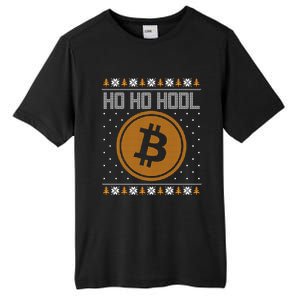 Funny Ho Ho Hodl Bitcoin Christmas Gift Ugly Party Funny Gift Tall Fusion ChromaSoft Performance T-Shirt