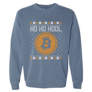 Funny Ho Ho Hodl Bitcoin Christmas Gift Ugly Party Funny Gift Garment-Dyed Sweatshirt