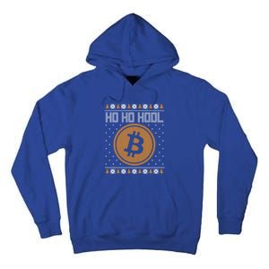 Funny Ho Ho Hodl Bitcoin Christmas Gift Ugly Party Funny Gift Tall Hoodie