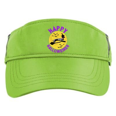 Funny Happy Halloweiner Dachshund Lover Adult Drive Performance Visor