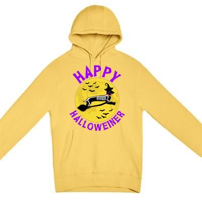 Funny Happy Halloweiner Dachshund Lover Premium Pullover Hoodie