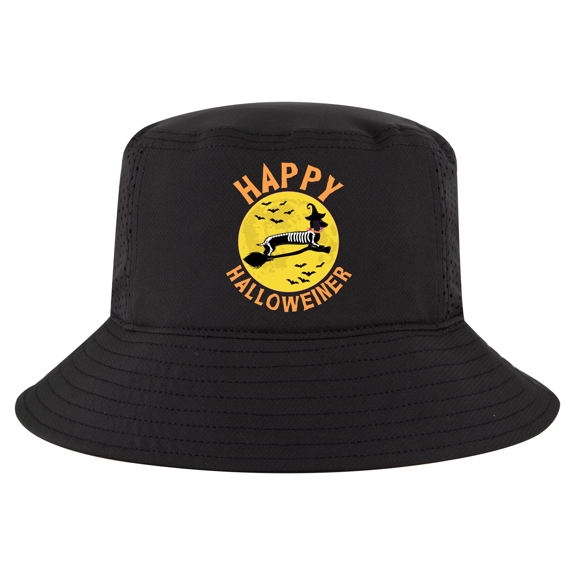 Funny Happy Halloweiner Dachshund Lover Cool Comfort Performance Bucket Hat