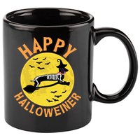 Funny Happy Halloweiner Dachshund Lover 11oz C Handle Ceramic Mug