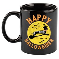 Funny Happy Halloweiner Dachshund Lover 11oz C Handle Ceramic Mug