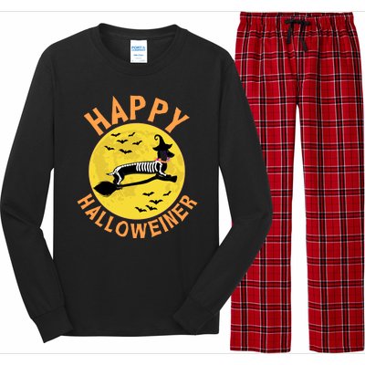 Funny Happy Halloweiner Dachshund Lover Long Sleeve Pajama Set