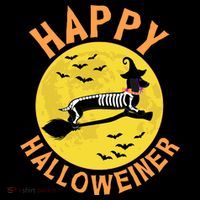 Funny Happy Halloweiner Dachshund Lover Flatbill Hat