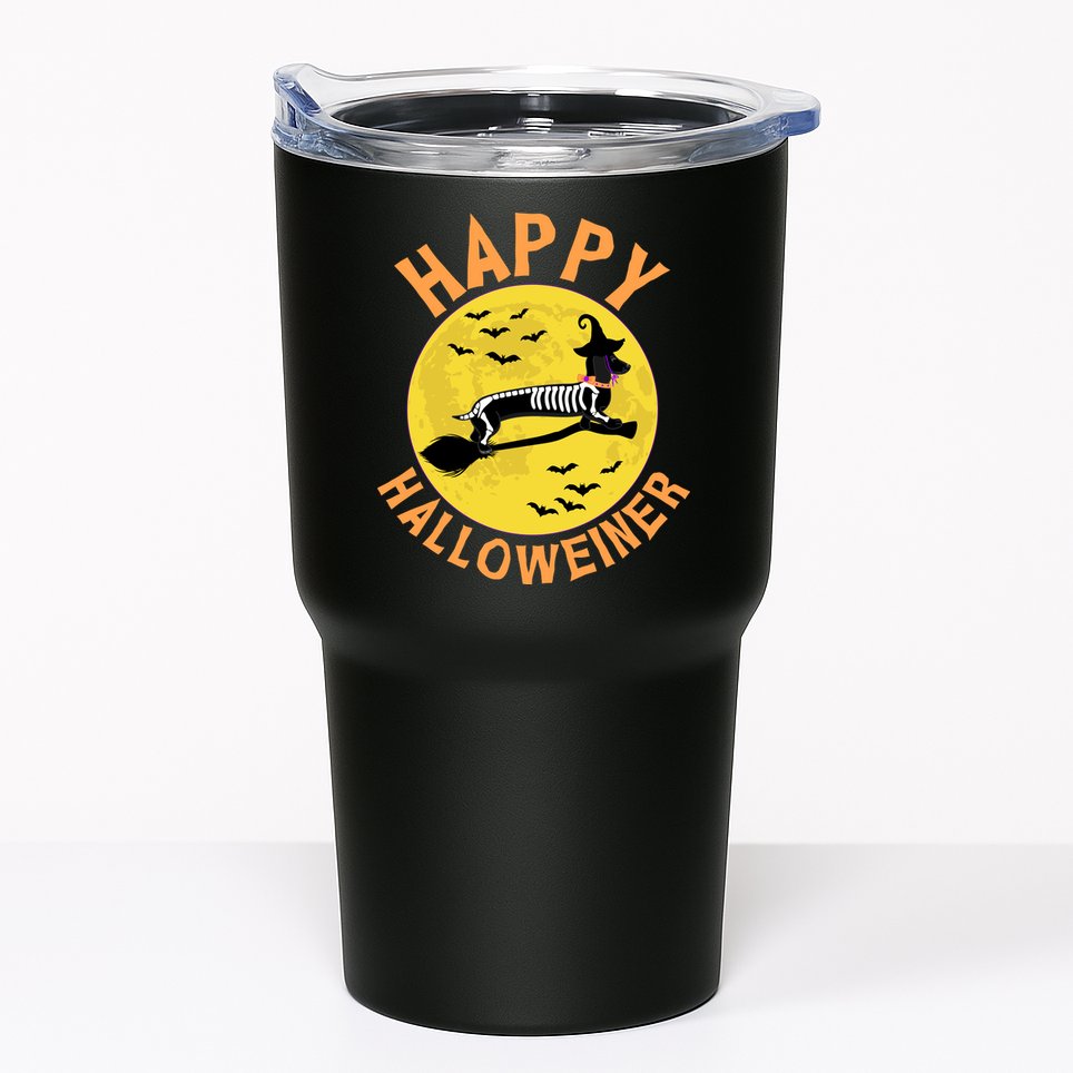 Funny Happy Halloweiner Dachshund Lover Tumbler