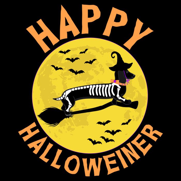 Funny Happy Halloweiner Dachshund Lover Womens Tank Top