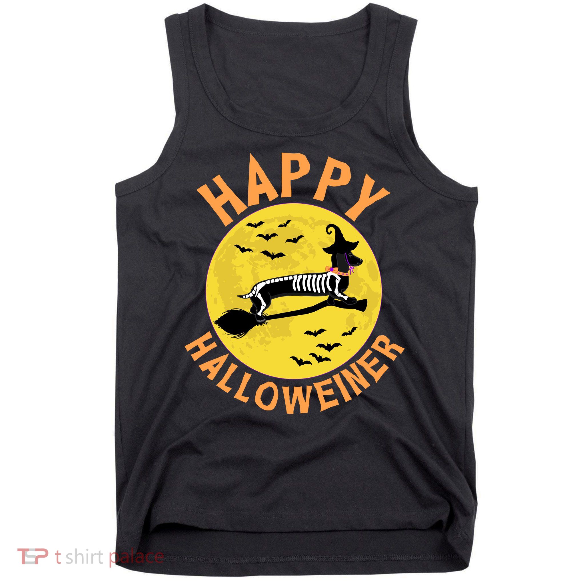 Funny Happy Halloweiner Dachshund Lover Tank Top