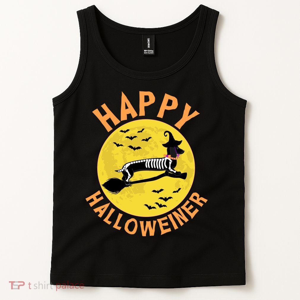 Funny Happy Halloweiner Dachshund Lover Tank Top