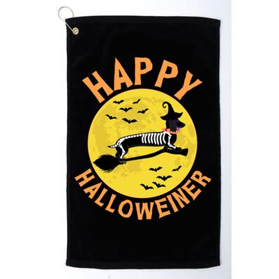Funny Happy Halloweiner Dachshund Lover Golf Towel