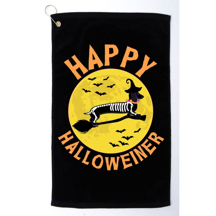 Funny Happy Halloweiner Dachshund Lover Golf Towel