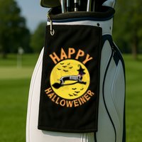 Funny Happy Halloweiner Dachshund Lover Golf Towel