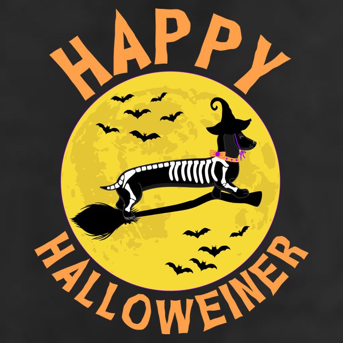 Funny Happy Halloweiner Dachshund Lover Golf Towel
