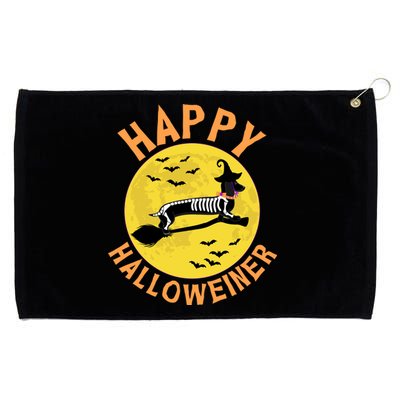 Funny Happy Halloweiner Dachshund Lover Grommeted Golf Towel