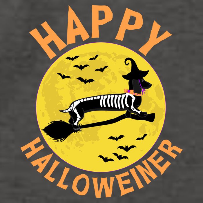 Funny Happy Halloweiner Dachshund Lover Vector Backpack