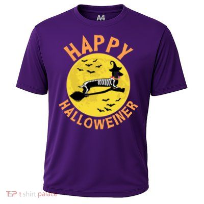 Funny Happy Halloweiner Dachshund Lover Performance Shirt