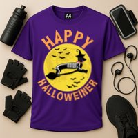 Funny Happy Halloweiner Dachshund Lover Cooling Performance Crew T-Shirt
