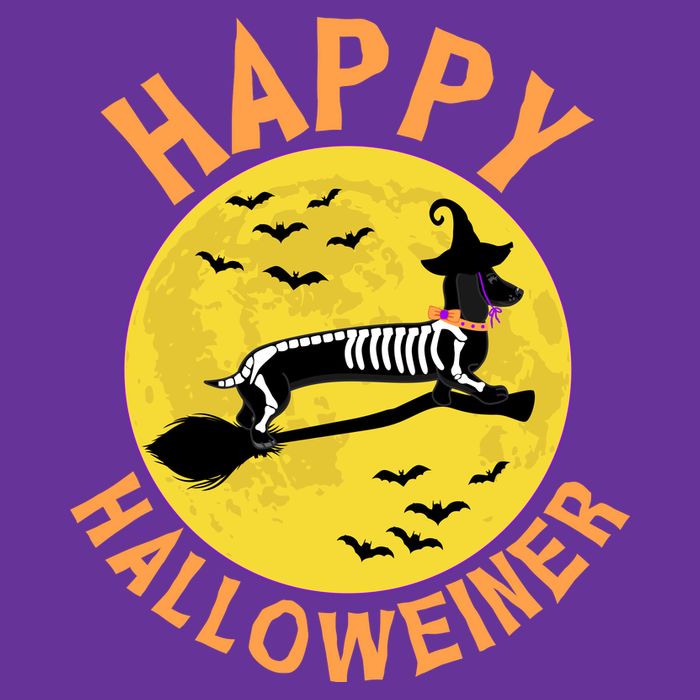 Funny Happy Halloweiner Dachshund Lover Cooling Performance Crew T-Shirt