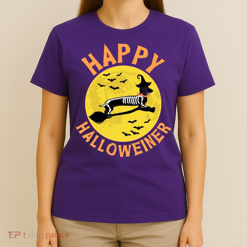 Funny Happy Halloweiner Dachshund Lover T-Shirt